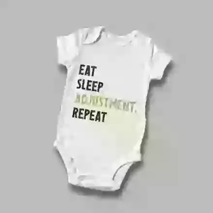 Eat Sleep – White (6-12 Months)